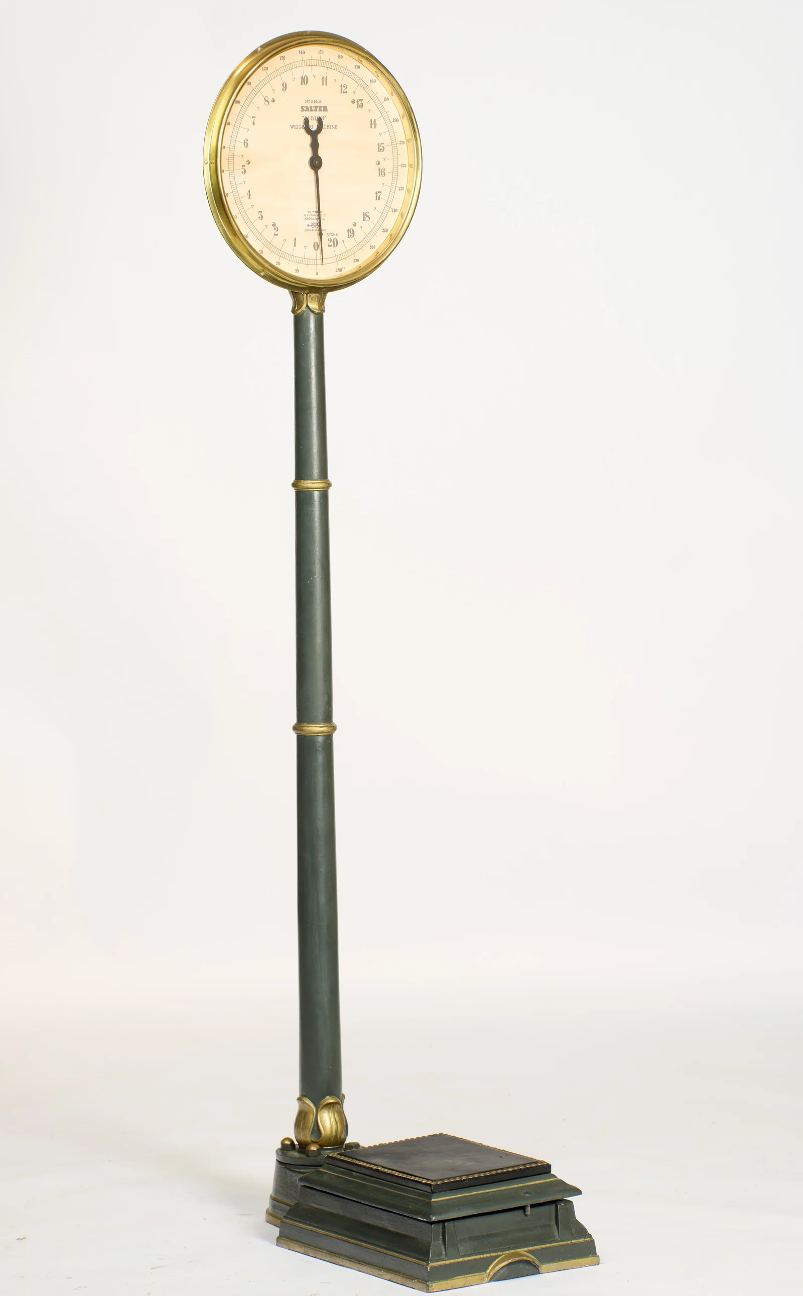 From the angle the depth of the shaped base shows, the platform sitting forward of the column on its stepped plinth.